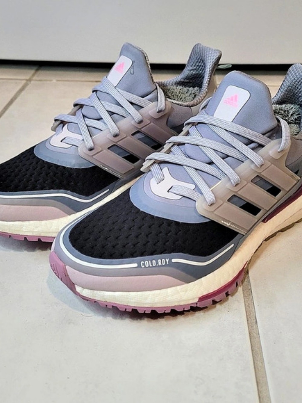 adidas Ultraboost Athletic Shoes Gray & Pink